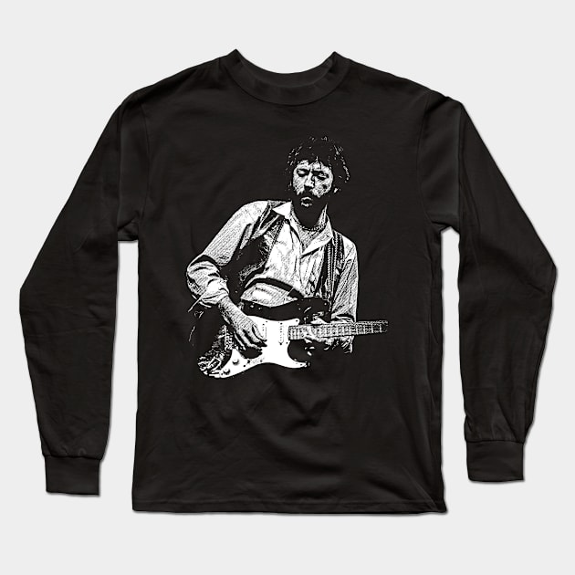 Clapton Retro Long Sleeve T-Shirt by tykler